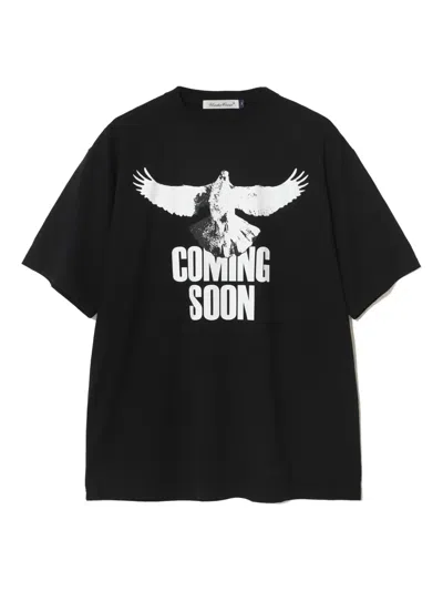 Undercover Bird Print T-shirt In Black