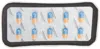 Undercover Black & White Uc2d1p95-2 Pouch In Black