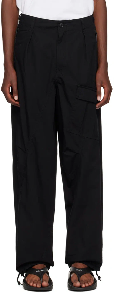 Undercover Black Asymmetric Cargo Pants