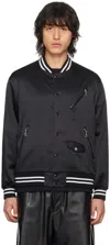 Undercover Black 'bruit' Bomber Jacket In Black