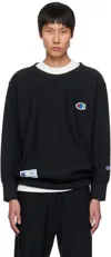 Undercover Black Champion Edition Uc1e4809 Sweatshirt In Black