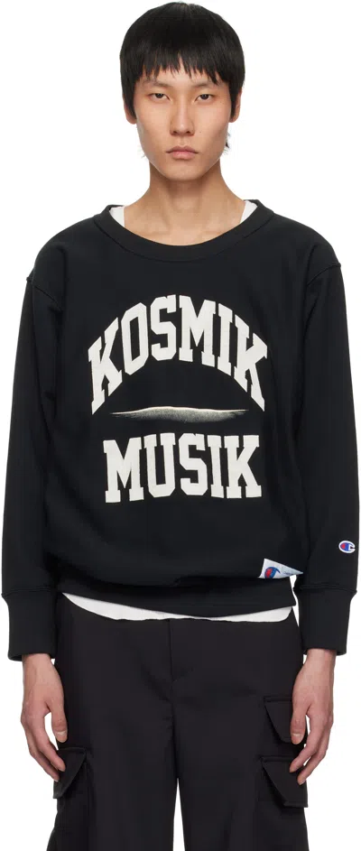 UNDERCOVER BLACK CHAMPION EDITION UC1E4809 SWEATSHIRT