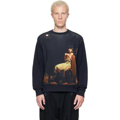 Undercover Black Cindy Sherman Sweater In Charcoal