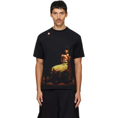 Undercover Black Cindy Sherman Uc2f4813-2 T-shirt In Multi