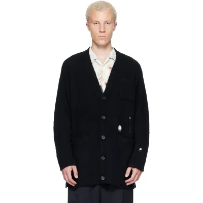 Undercover Black Distressed Cardigan