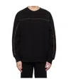Undercover Barbed Wire Fleece Graphic Sweatshirt In Black