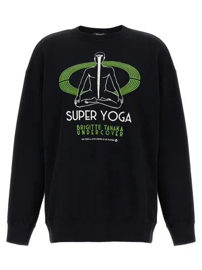 UNDERCOVER BLACK GRAPHIC PRINT SWEATSHIRT