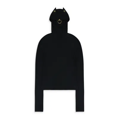 Undercover Black Knit Hoodie