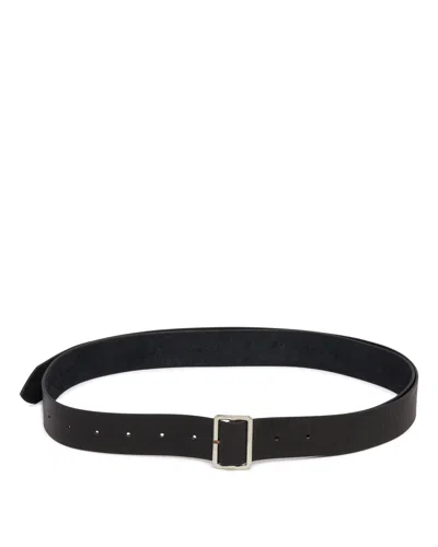 Undercover Black Leather Belt
