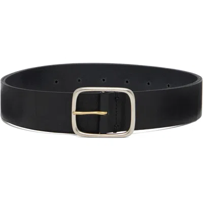 Undercover Black Leather Belt