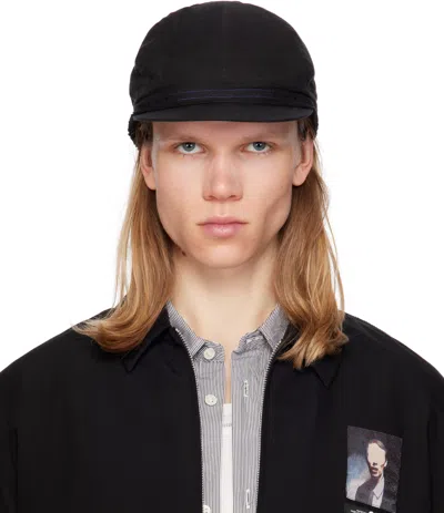 Undercover Black Linen Cap