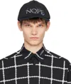 Undercover Black 'nope' Cap In Black