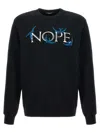 Undercover Nope Crew Neck Graphic Print Sweatshirt In Black