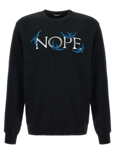 UNDERCOVER BLACK NOPE SWEATSHIRT
