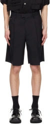 Undercover Black O-ring Shorts In Black