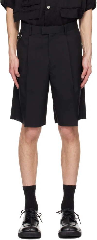 Undercover Black O-ring Shorts