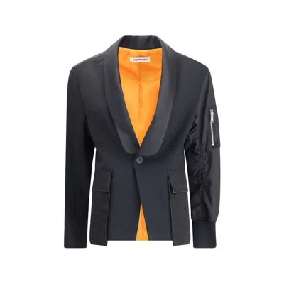 Undercover Black Polyester Bomber