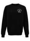 Undercover "sun Brain" Crew Neck Sweatshirt In Black