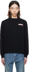 Undercover Black Printed Sweatshirt In Black