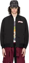 Undercover Black 'propaganda Laboratories' Bomber Jacket In Black