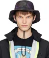 Undercover Black Rose Bucket Hat In Black Base