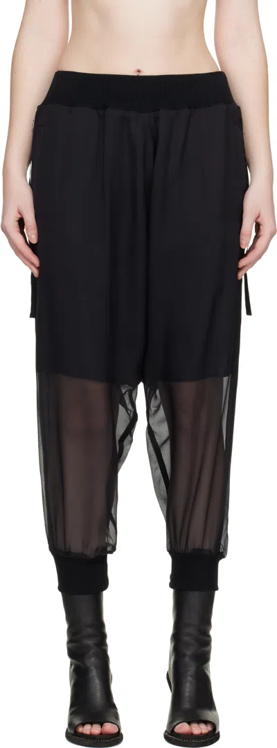 Undercover Black Sheer Trousers
