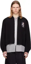 Undercover 'uc1e4203-2' Collar Design Patch Jacket In Black