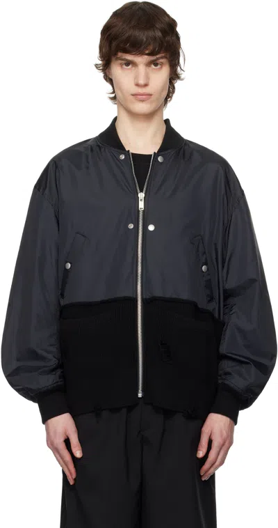 Undercover Black Uc1e4207-2 Bomber Jacket