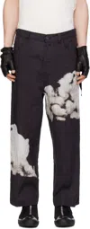 Undercover Black Uc1e4501-1 Trousers In Black Base