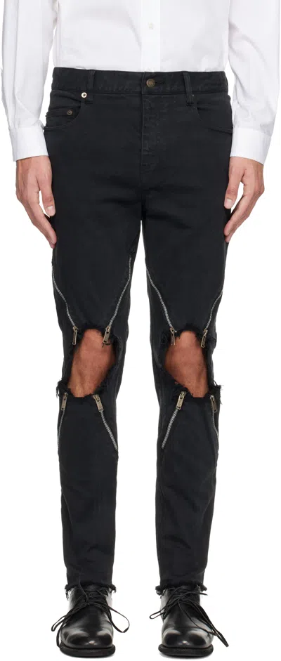 Undercover Black Uc1e4515-2 Jeans In Blue