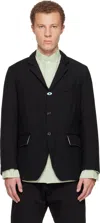 Undercover Black Uc2e4105-2 Blazer In Black