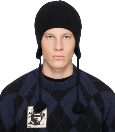 Undercover Black Wool Beanie