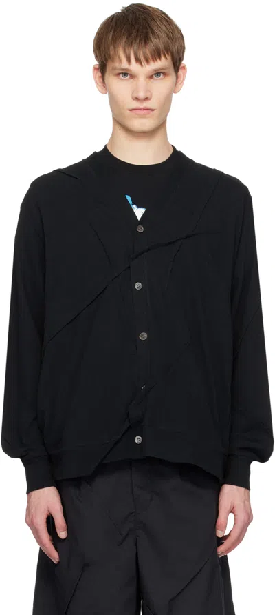 Undercover Black Y-neck Cardigan