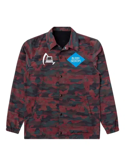 Undercover Bloody Geekers Camouflage-print Graphic-detail Coach Jacket In Multi