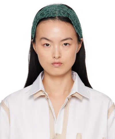 Undercover Blue Lace Headband In Blue Green