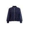 Undercover Bomber Jacket With Wool Inserts In Blue