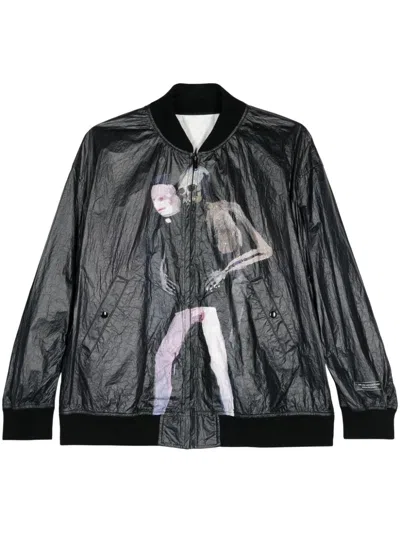 Undercover Graphic-print Bomber Jacket In Black