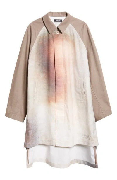 UNDERCOVER UNDERCOVER BOSISIO RAGLAN SLEEVE COTTON BLEND COAT