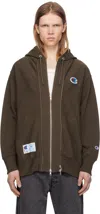Undercover X Champion Hoodie In Brown