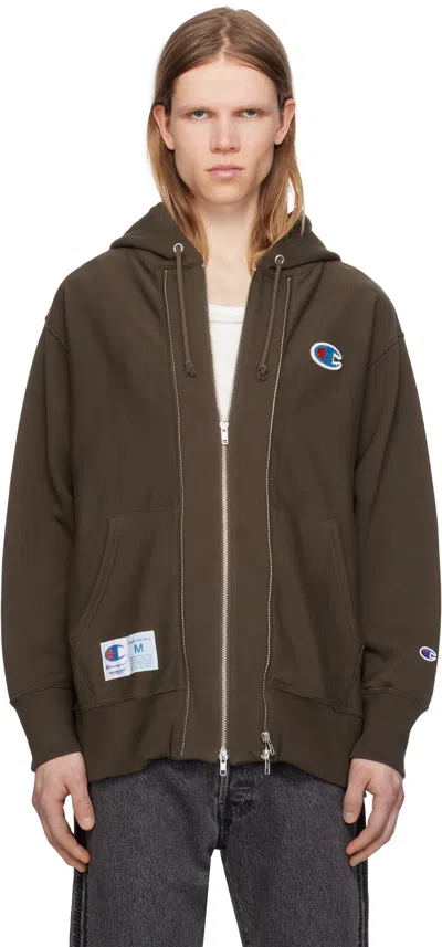 Undercover Brown Champion Edition Uc1e4811 Hoodie