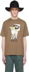 UNDERCOVER BROWN GRAPHIC T-SHIRT