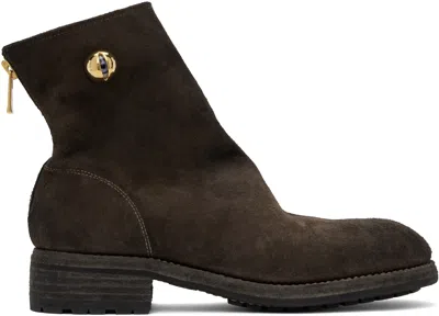 Undercover Brown Guidi Edition Uc1d4f01-1 Boots In Dark Brown