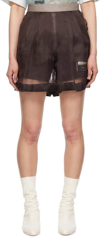 Undercover Brown Layered Shorts