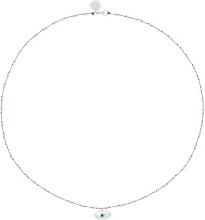 Undercover Brown See Real Flowers Edition Uc1e4n02-4 Necklace In Beige