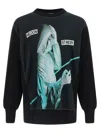 Undercover Brushed Cotton Oversized Sweatshirt With Graphic Print In Black