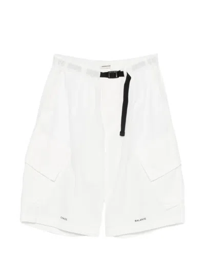 Undercover Buckle-fastening Shorts In White