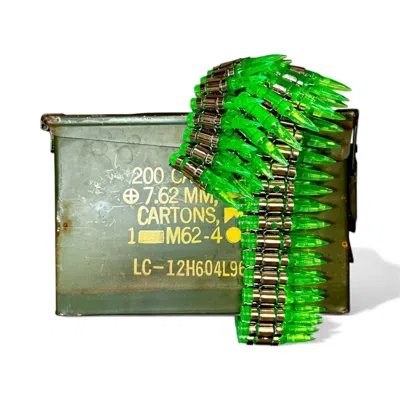 Pre-owned Undercover Bullet Belt Aw2001 Crystal Dafv In Green