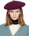Undercover Burgundy Kijima Takayuki Edition Wool Beret In Burgundy