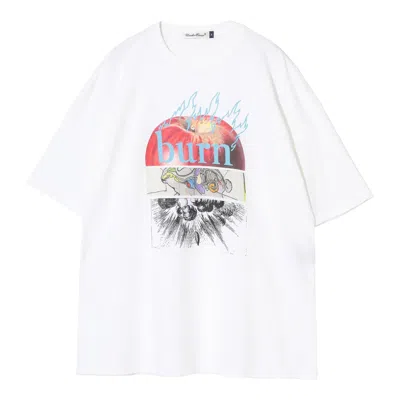 Undercover Burn Apple Tee In White