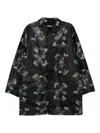 Undercover Butterfly-print Jacket In Black